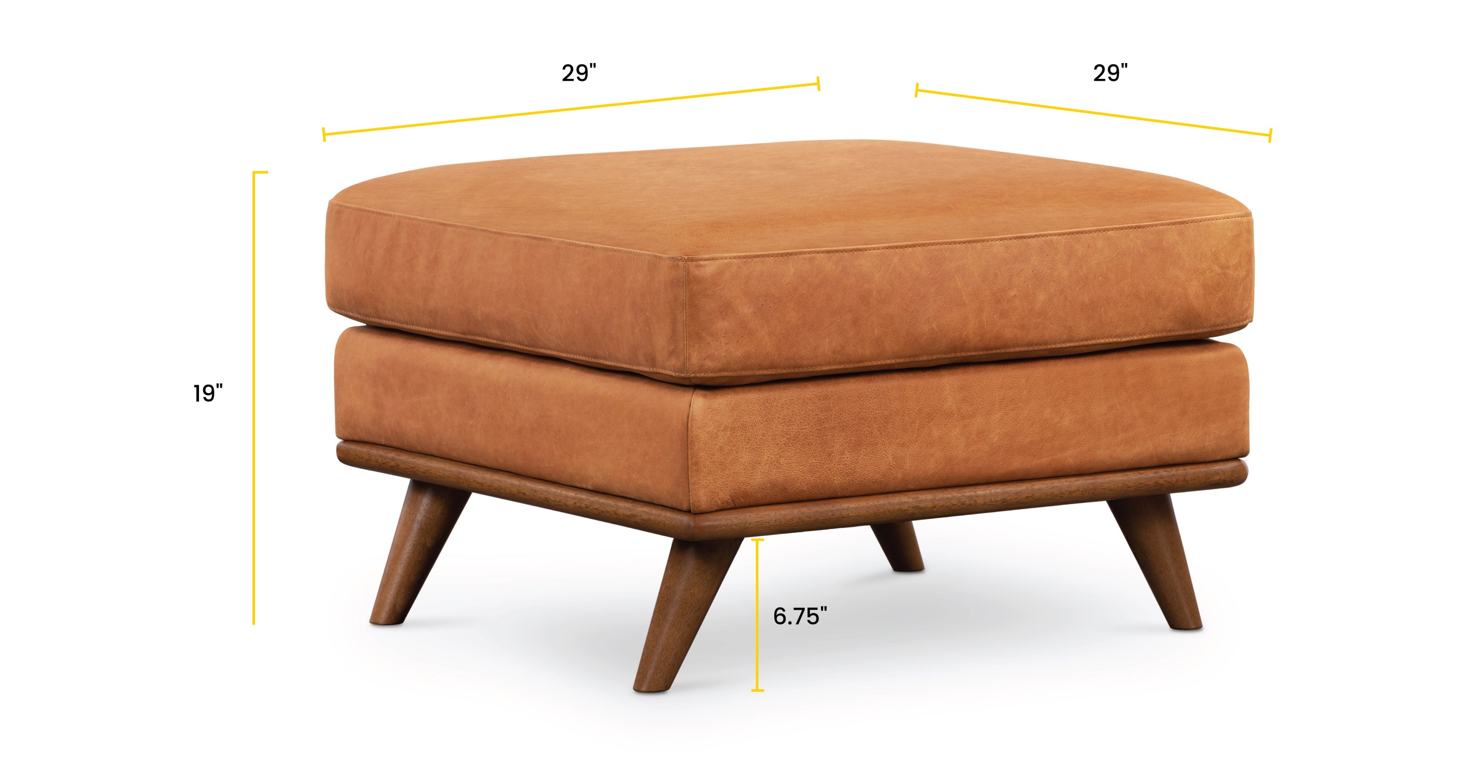 Nolita Ottoman - Stylish and Versatile Footstool for Living Room, Bedroom, or Office | Perfect for Extra Seating, Storage, and Home Decor