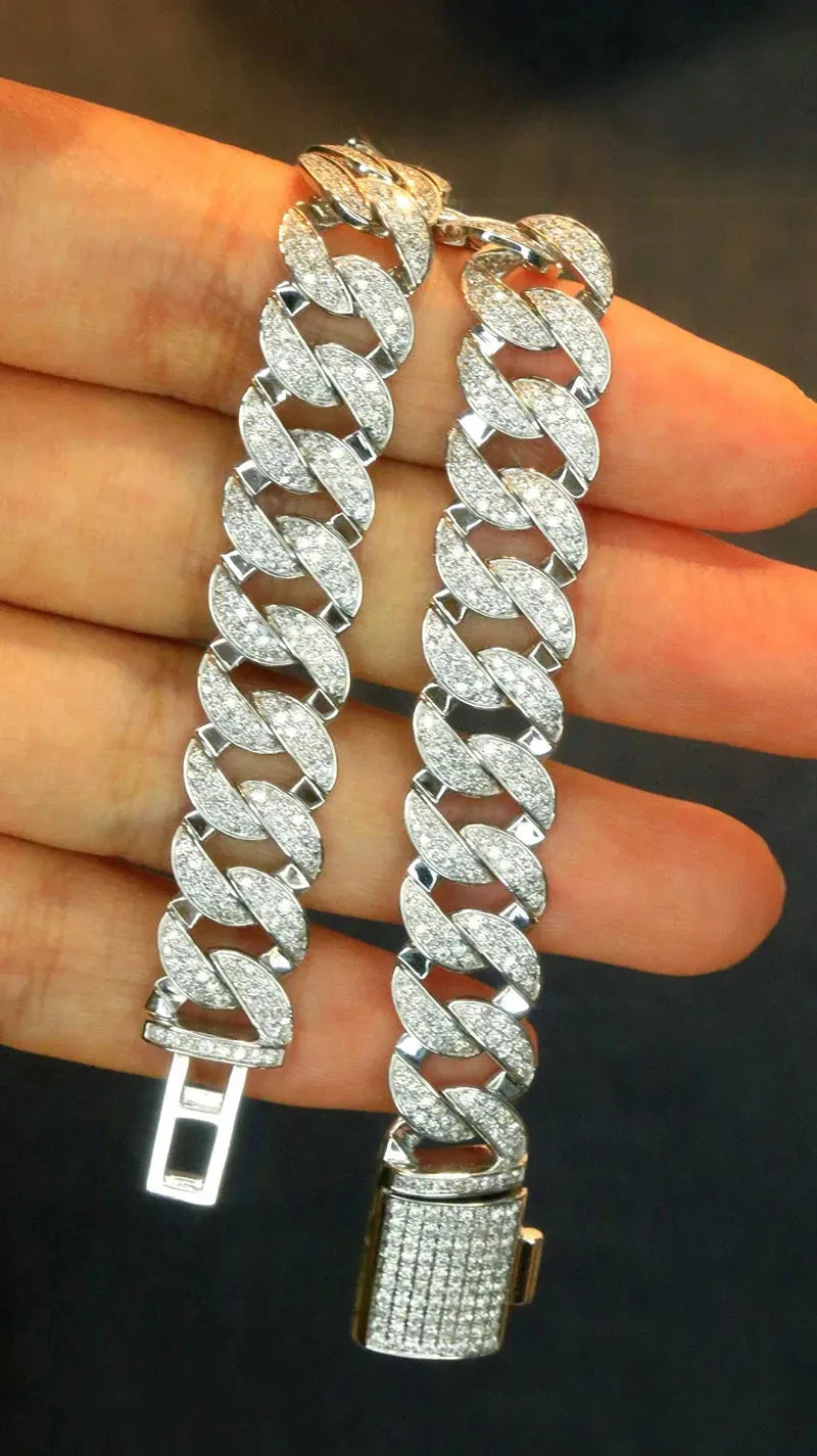18K White Gold Diamond Bracelet for Women - 3.05 Carat Natural Diamonds, Luxury Chain Design, Fine Jewelry Gift for Wedding, Anniversary & Special Occasions