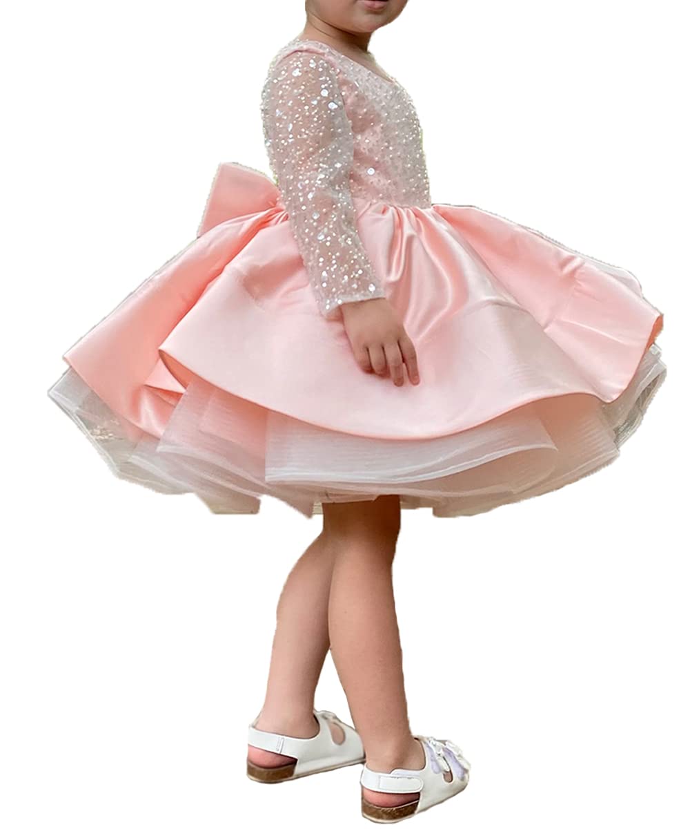 ABAO SISTER Girls Pageant Dresses - Elegant Puffy Ball Gown for Wedding, First Communion & Special Occasions | Perfect for Pageants, Birthday Parties & Formal Events