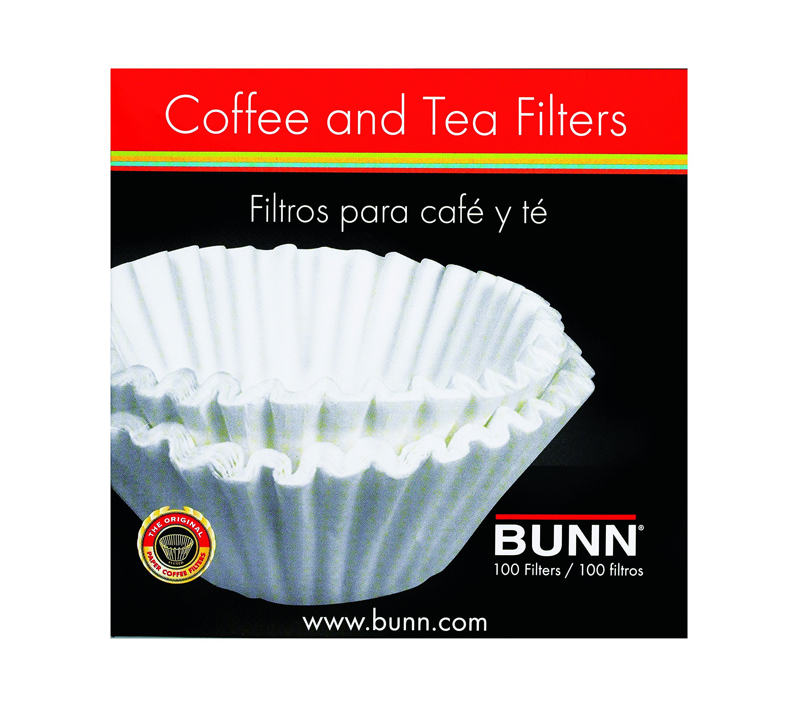 Premium Unbleached Paper Coffee Filters - 100 Count, Size #4 for Drip Coffee Makers - Eco-Friendly, Oxygen Bleach Free, Fast Brewing for Home & Office Use