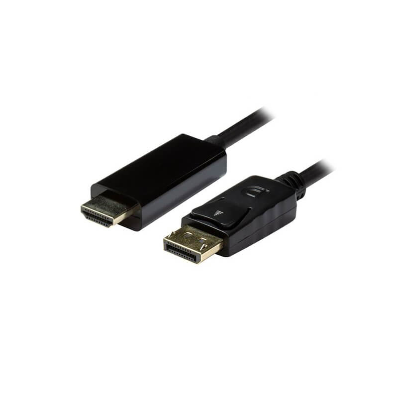Dynamix DisplayPort 1.2 to HDMI 1.4 Cable 3.3ft (1M) - 4K Video & Audio Adapter for PC, Laptop, Monitor, TV & Home Theater Setup