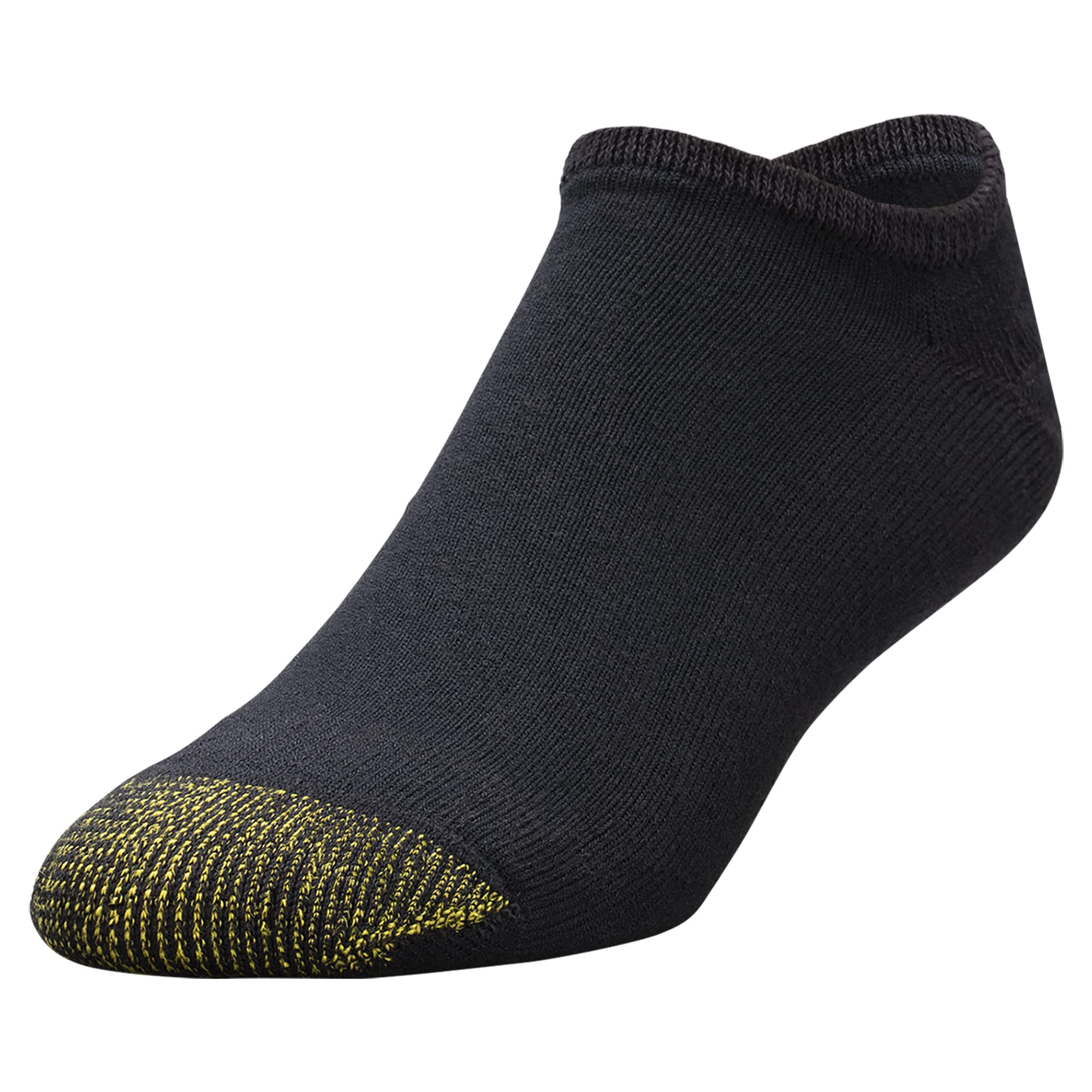 GOLDTOE Men's 656F Breathable Cotton No Show Athletic Socks 6-Pack - Comfortable Low Cut Socks for Running, Gym, Workout & Everyday Wear