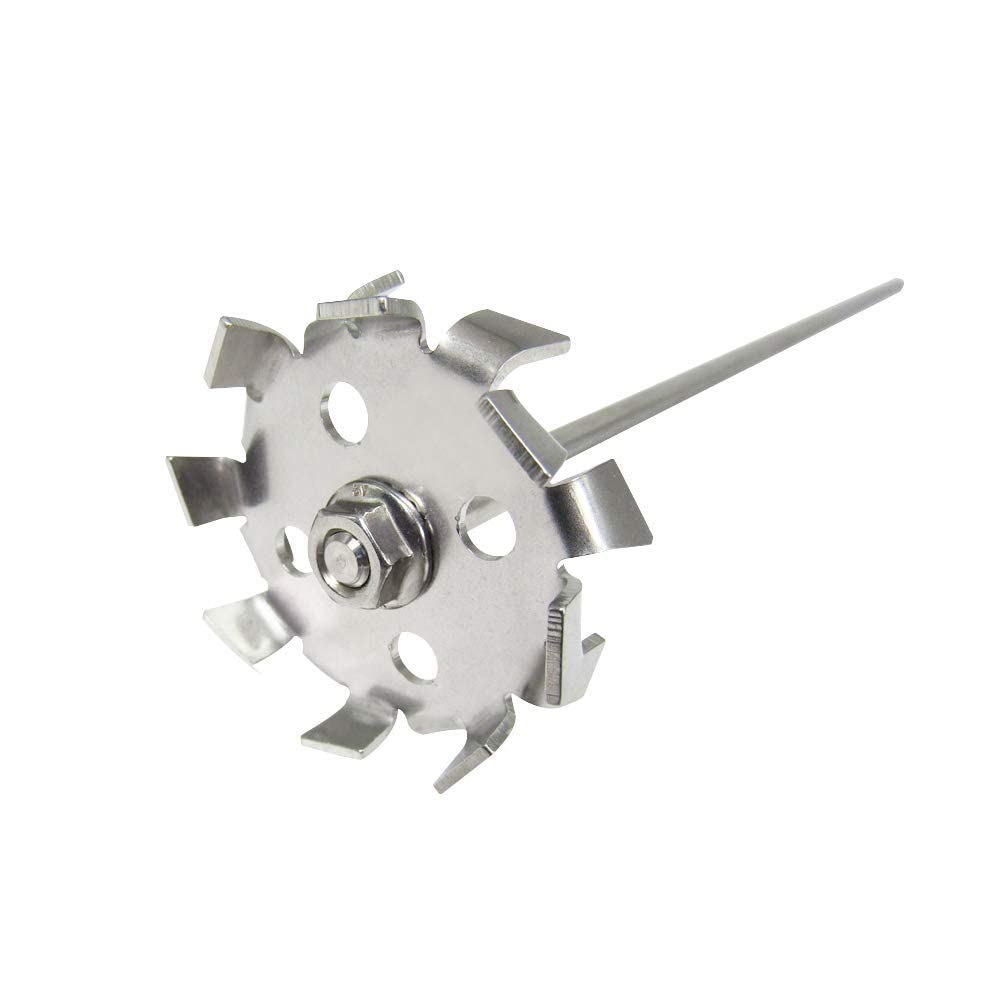Stainless Steel Dispersing Impeller Blade - 8x250x80mm Mixing Paddle for Liquid Blending | Ideal for Industrial Mixers, Paint Stirring, Chemical Processing & Food Production