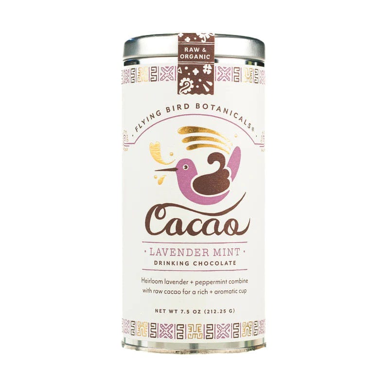 Organic Cacao Lavender Mint Drinking Chocolate Mix - Rich & Creamy Hot Cocoa Powder for Relaxation & Stress Relief - Perfect for Cozy Nights, Spa Days & Holiday Gifts