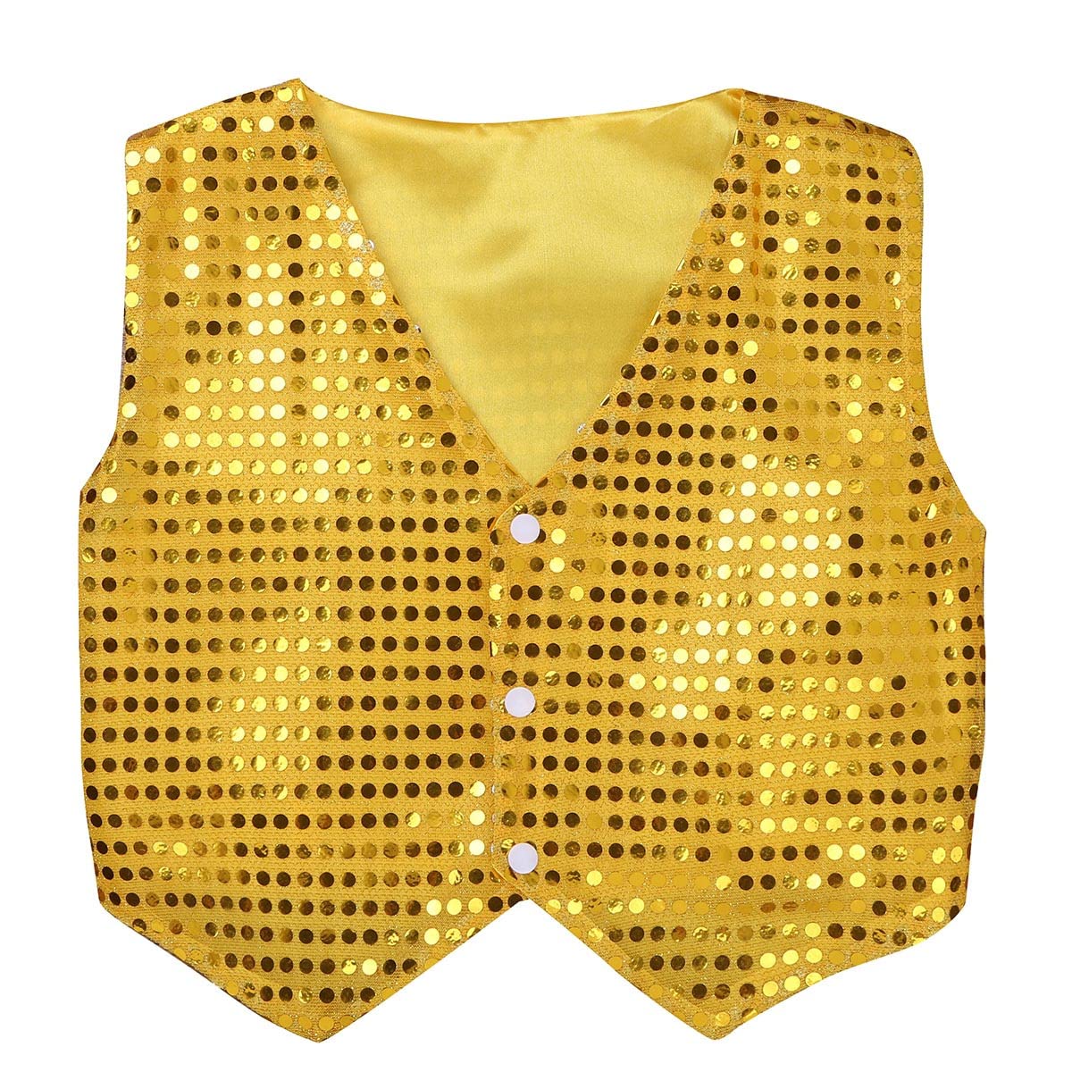 Kids Boys Girls Sequined Vest - Sparkly Hip Hop Dance Costume for Street Performances & Stage Shows | Perfect for Dance Recitals, Halloween, and Cosplay