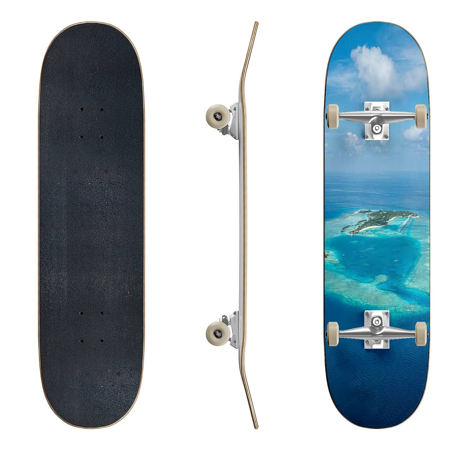 Classic Concave Longboard Skateboard for Beginners & Professionals - Perfect for Alley Cruising, Extreme Sports & Teen Gifts | Durable Buzios Design for Street & Sea Adventures