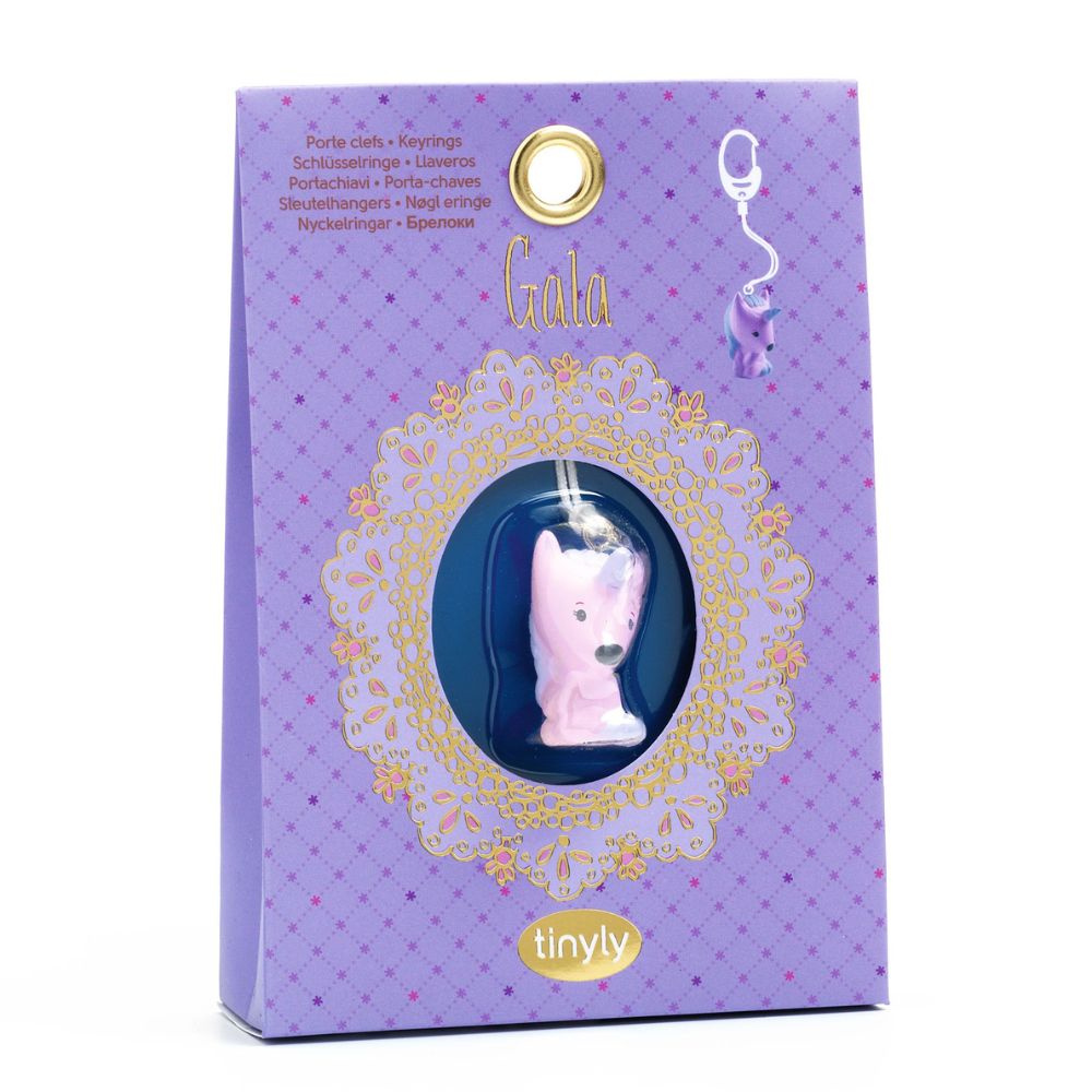 Djeco Tinyly Keyring - Cute Animal Keychain for Girls, Unique Birthday Gifts & Party Favors - Perfect for Backpacks, School Bags and Everyday Use