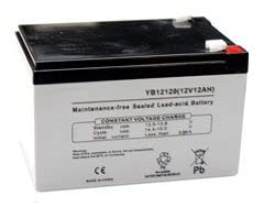 Technical Precision X-TREME Scooters XB-562 Replacement 12AH AGM Battery with F2 Terminals - Compatible with Electric Bikes & Scooters | Perfect for Commuting, Campus Travel, and Urban Mobility