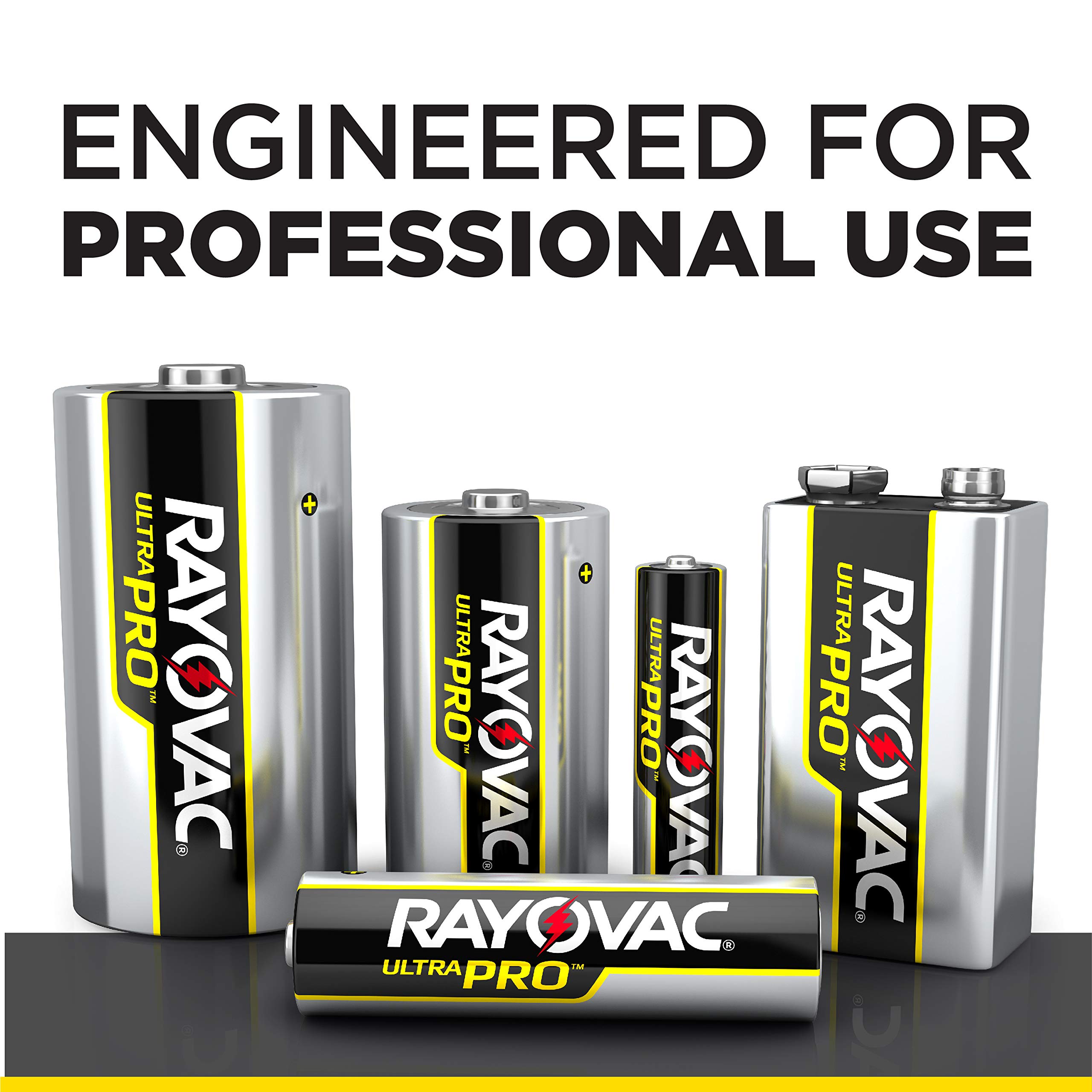 Rayovac C Batteries 12-Pack - Ultra Pro High-Performance C Cell Batteries for Flashlights, Toys, Clocks & Electronic Devices - Long-Lasting Power Supply