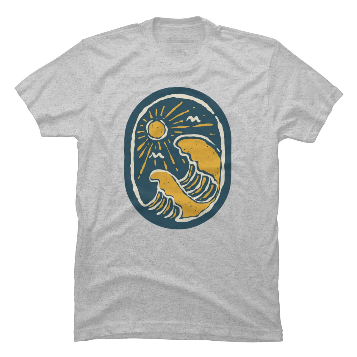 Quilimo Beauty Wave Graphic T-Shirt for Men | Stylish & Comfortable Cotton Tee | Perfect for Casual Wear, Street Fashion & Everyday Outfits