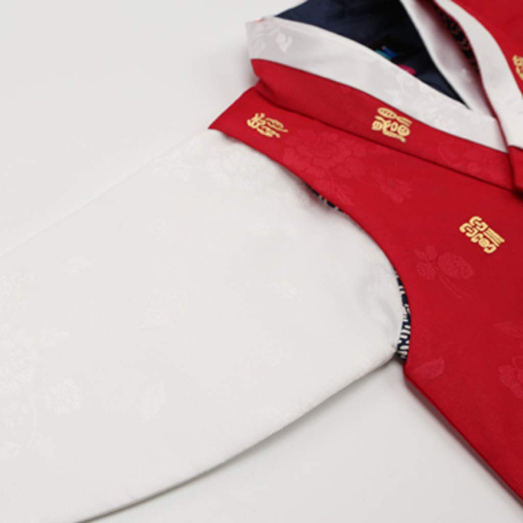 Korean Hanbok Traditional Outfit for Boys - Top Vest & Pants Set | Baby Boy's Birthday, New Year, Thanksgiving Festival Costume CB1905 | Perfect for Cultural Events, Photo Shoots & Special Celebrations