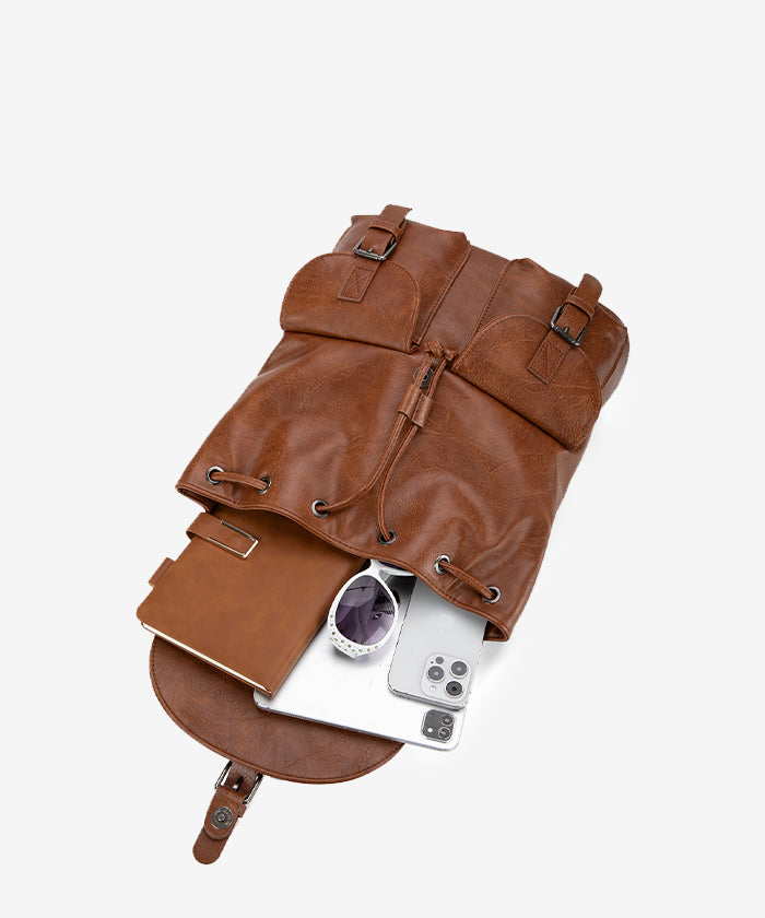 Montana West Buckle Backpack for Women - Stylish Leather Backpack Purse with Adjustable Straps - Perfect for Work, Travel & Everyday Use
