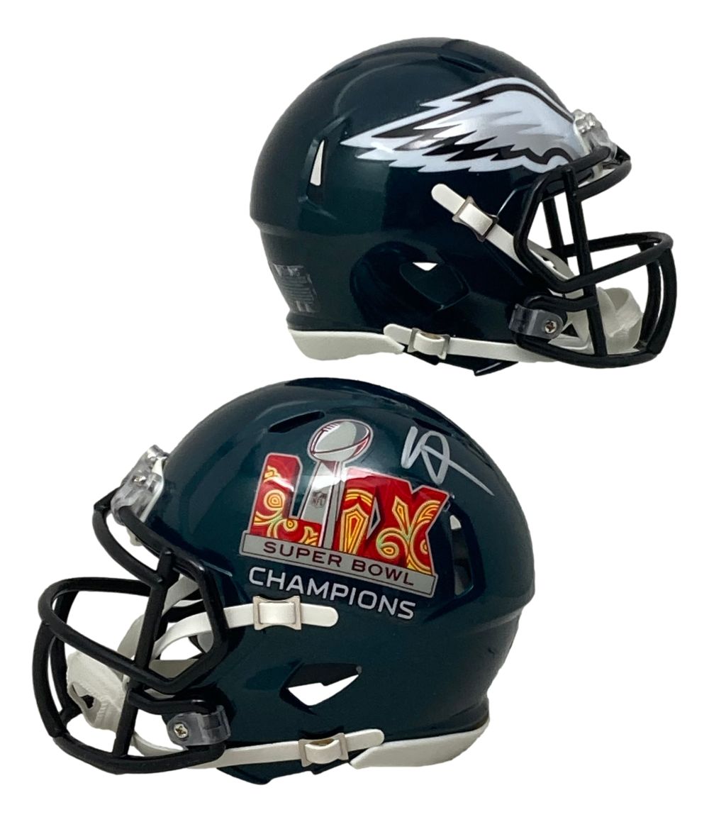 Howie Roseman Autographed Philadelphia Eagles Super Bowl LIX Mini Speed Helmet - Limited Edition Collectible for Eagles Fans, Sports Memorabilia, and Home/Office Display