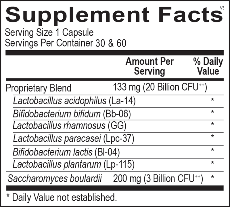 OrthoMolecular Products Ortho Biotic® Probiotic Capsules - Supports Digestive Health & Immune System - Ideal for Daily Gut Wellness & Travel