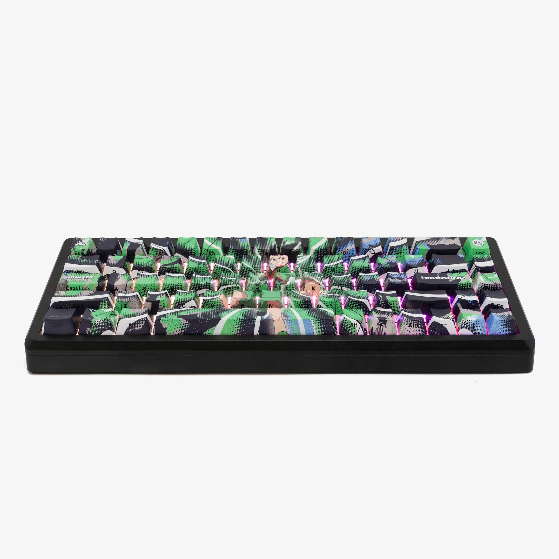 HxH x HG Summit 65 Mechanical Keyboard - Gon Custom Gaming Keyboard for PC & Mac | Perfect for Esports, Typing & Office Work