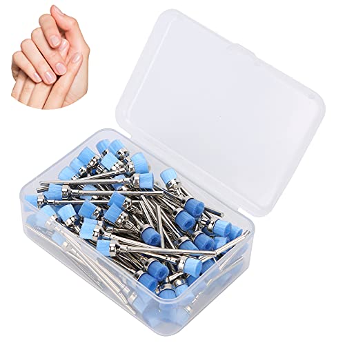 Professional Stainless Steel Nail Drill Bits Set - High Density Brush for Salon & Home Manicure/Pedicure - Durable & Easy to Use (Blue) - Perfect for Nail Art, Acrylics & Gel Extensions