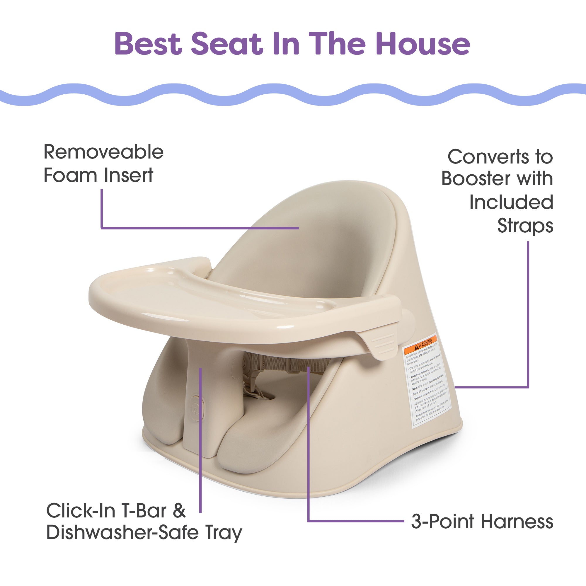 Ergonomic Floor and Booster Seat for Kids - Improve Posture & Comfort for Sitting, Reading, and Playtime