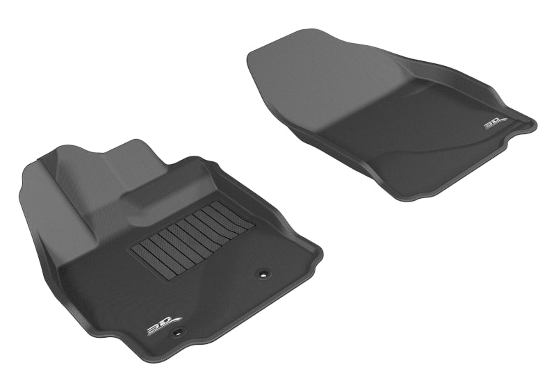 3D MAXpider Custom Fit Floor Mats for 2014-2016 Scion TC - Kagu Series 1st Row All-Weather Protection (Black) | Perfect for Daily Commutes & Road Trips