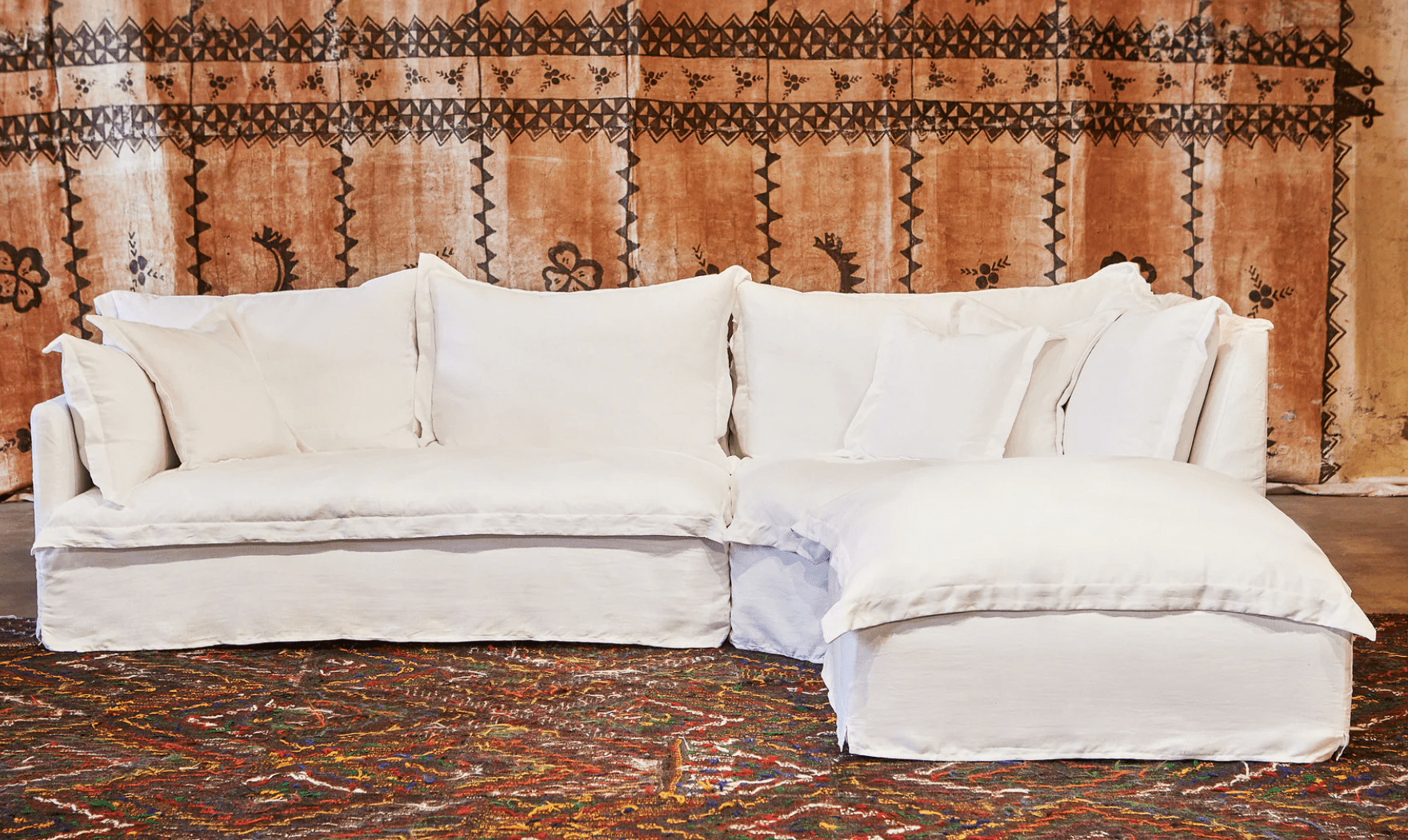 St. Lucia 3-Piece Slipcovered Sectional Sofa Set with LAF Technology - Perfect for Living Room, Family Room & Home Theater Comfort