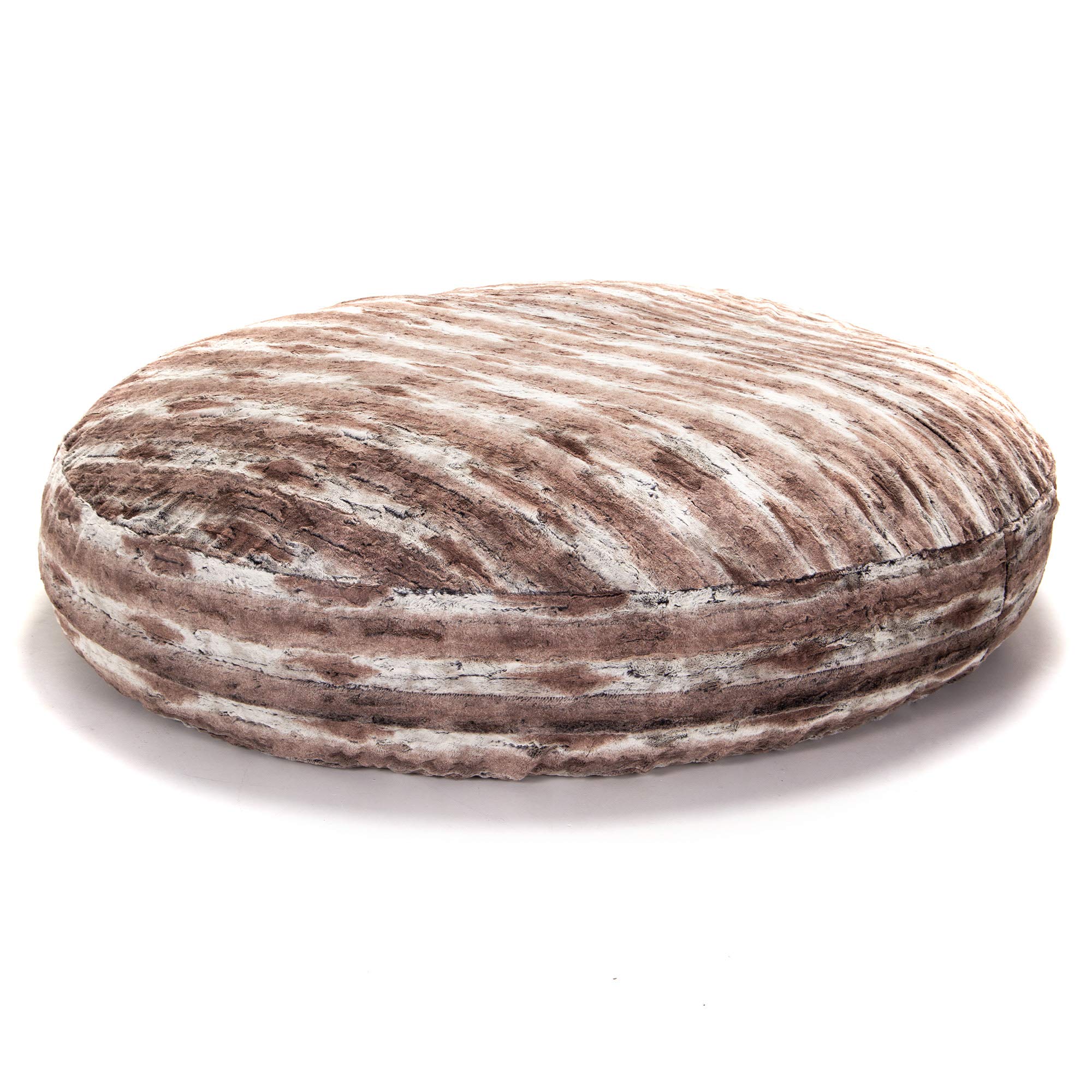 Jaxx 6 Foot Cocoon - Large Bean Bag Chair for Adults, Premium Luxe Faux Fur - Mountain Fox - Perfect for Living Room, Bedroom, or Game Room Relaxation