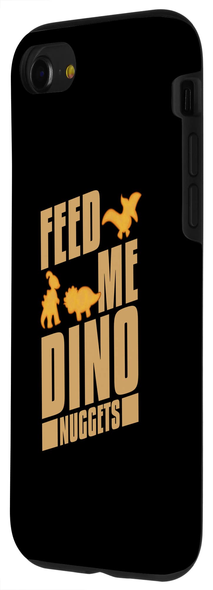 Funny Dino Chicken Nugget Dinosaur Case for iPhone SE (2020)/7/8 - Cute Veggie Design Protective Phone Cover - Perfect for Kids, Gifts & Dinosaur Lovers