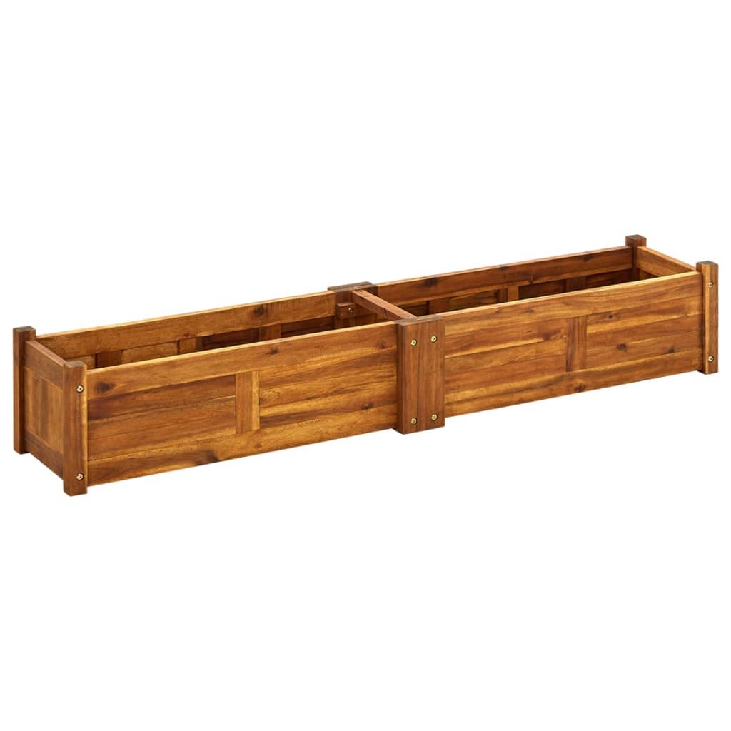 Premium Acacia Wood Raised Garden Bed Planter - 59