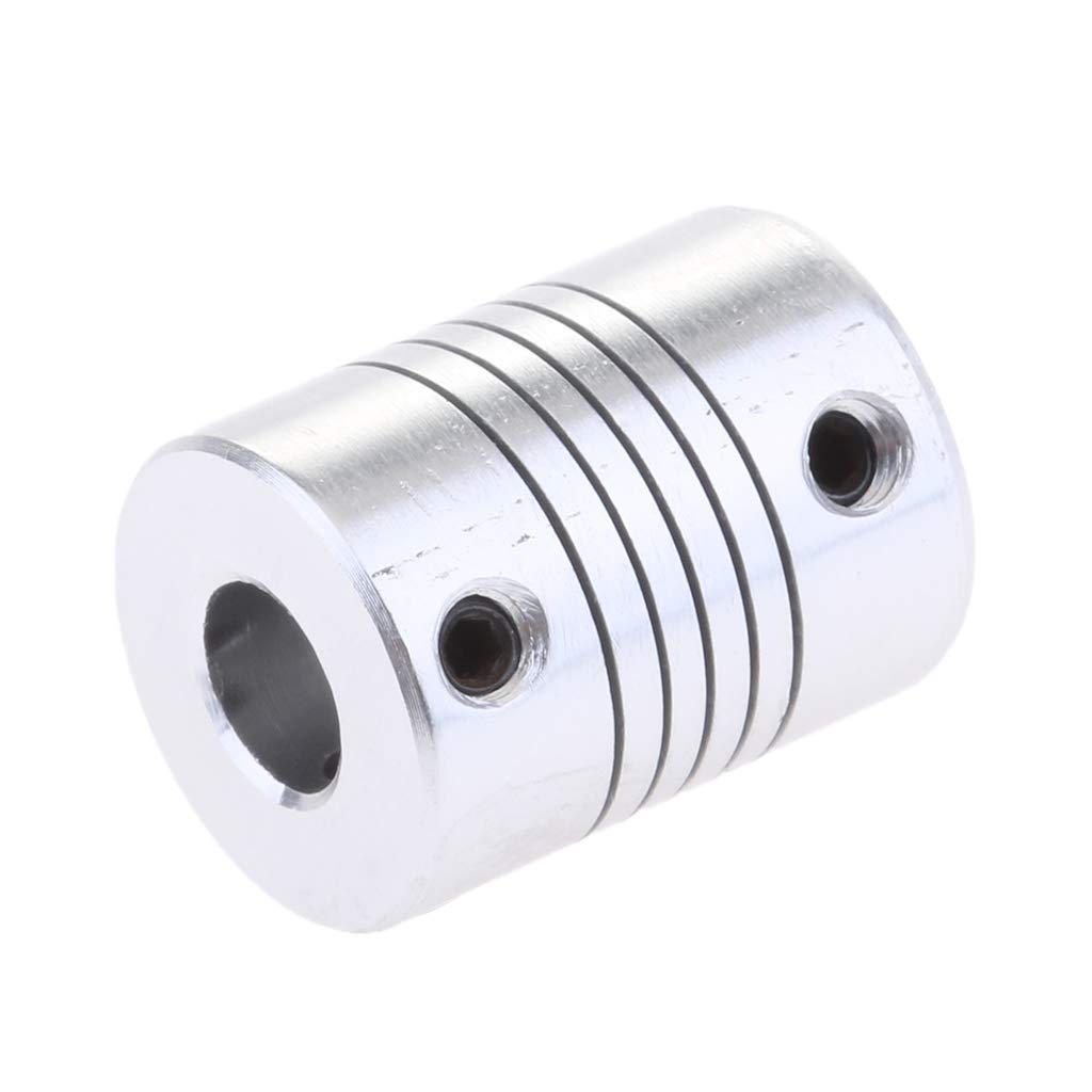 FAUUCHE JF-Xuan 6x8x25mm Flexible Motor Shaft Coupler for CNC & 3D Printers - Durable Aluminum Alloy Coupling for Smooth Power Transmission in Robotics, Automation, and DIY Projects