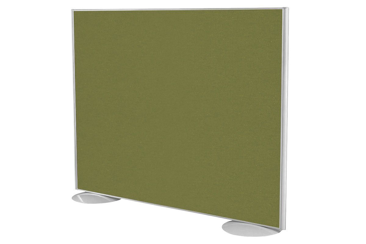 Freestanding Office Partition Screen - Fabric Panel with White Frame [1200H x 1200W] - Privacy Divider for Workspaces, Conference Rooms & Home Offices