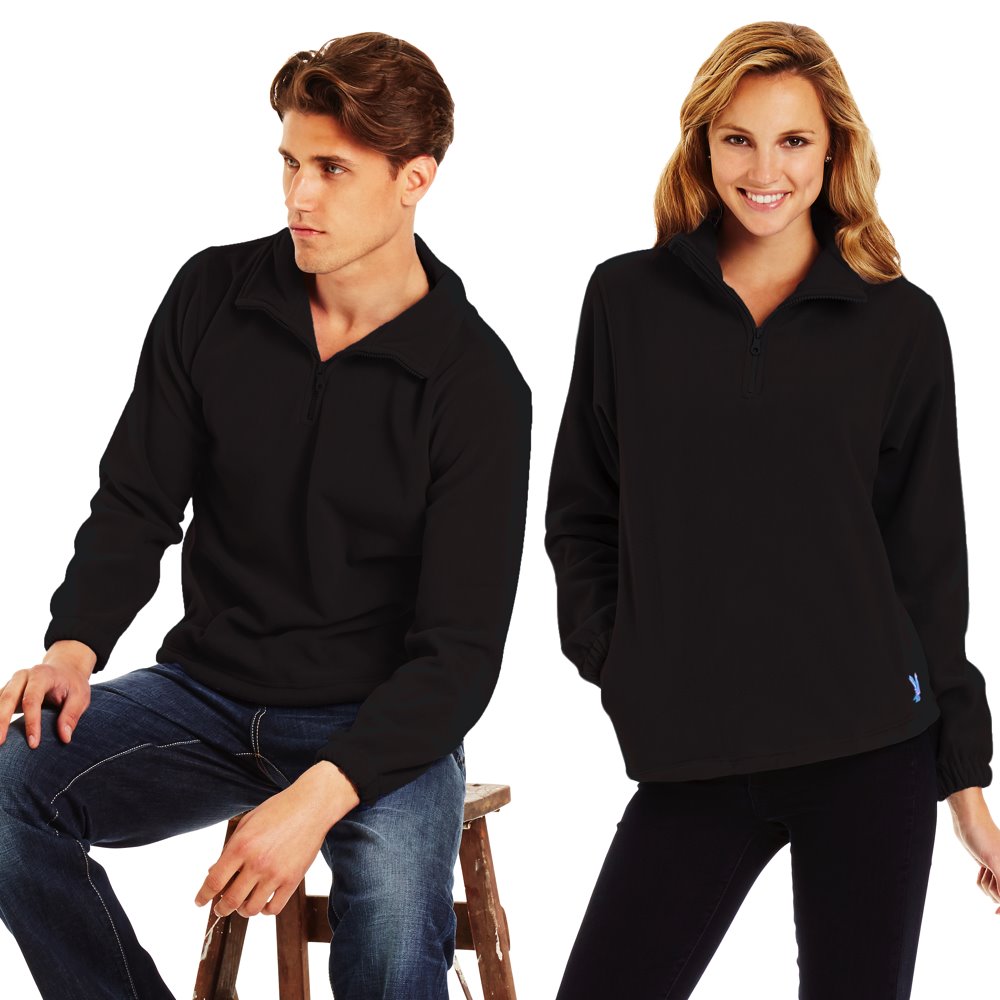 Premium Black Polar Fleece Jacket - Soft & Warm Winter Outerwear for Men & Women - Perfect for Hiking, Camping & Outdoor Adventures