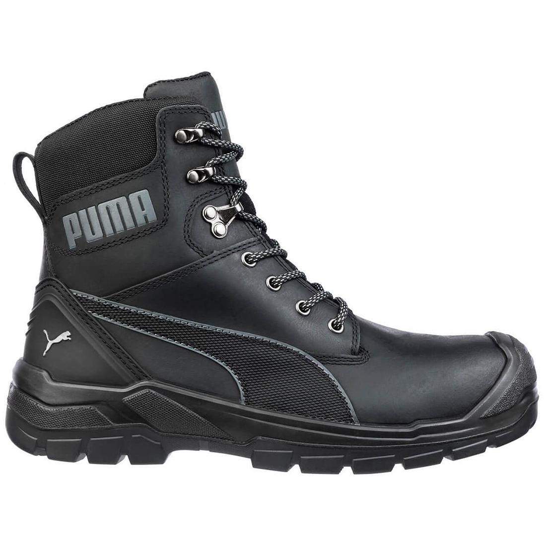 Conquest CTX Men's Waterproof Composite Toe Work Boots - Black - Durable Safety Shoes for Construction, Warehouse & Outdoor Work