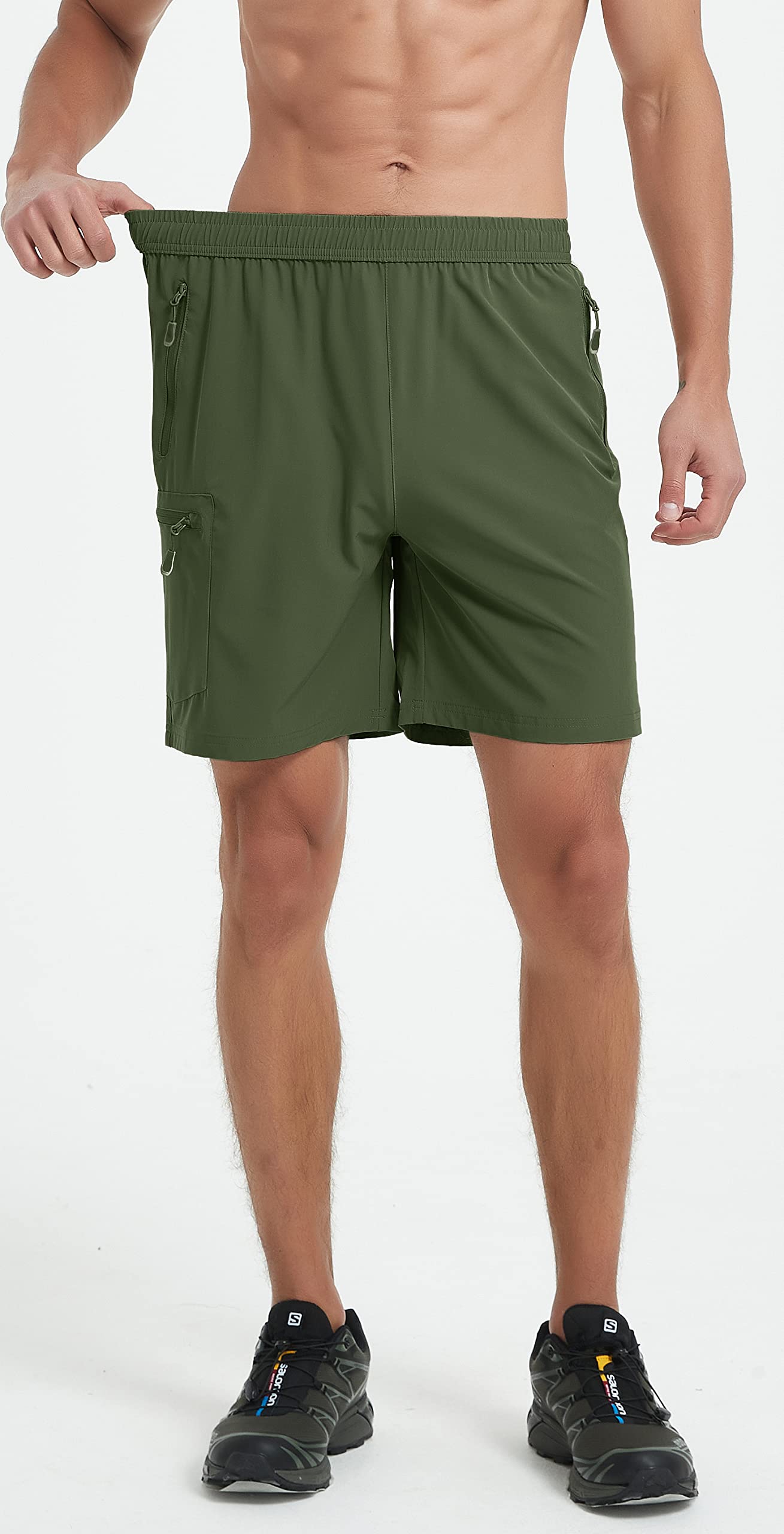 **Men's Quick Dry Lightweight Hiking Cargo Shorts - 4 Pockets for Fishing, Running, Gym & Outdoor Workouts - Perfect for Adventure & Active Lifestyles**