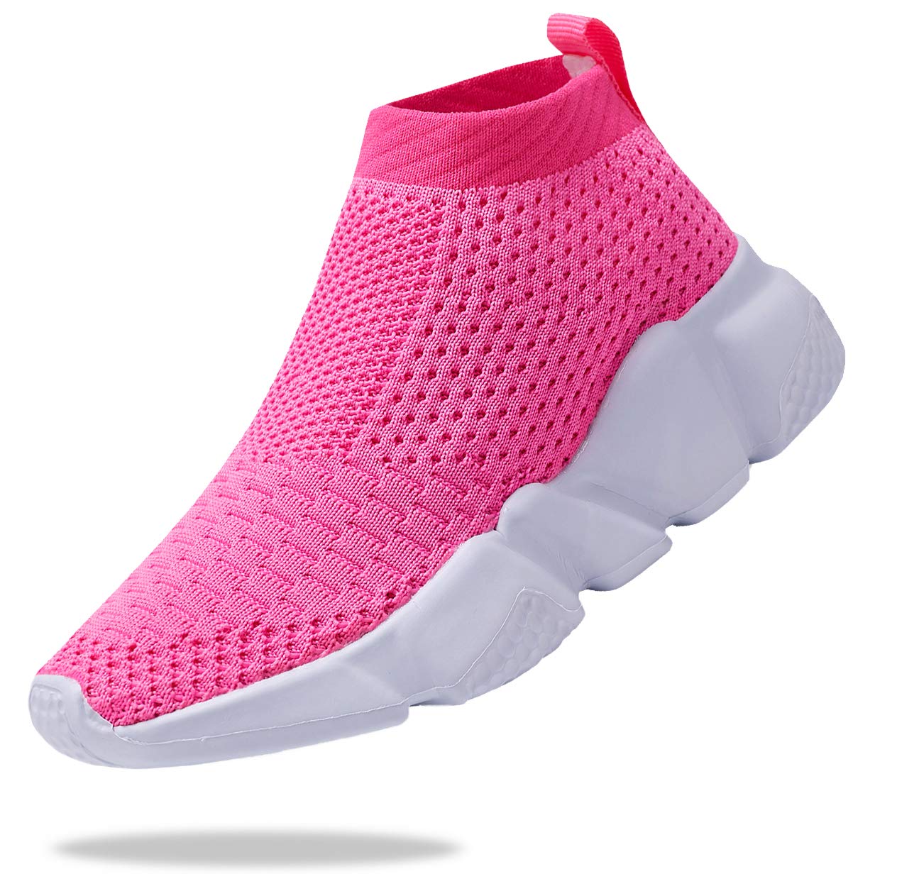 Santiro Boys & Girls Breathable Knit Slip-On Socks Shoes - Lightweight Comfortable Sneakers for Kids Indoor & Outdoor Play, School, Sports