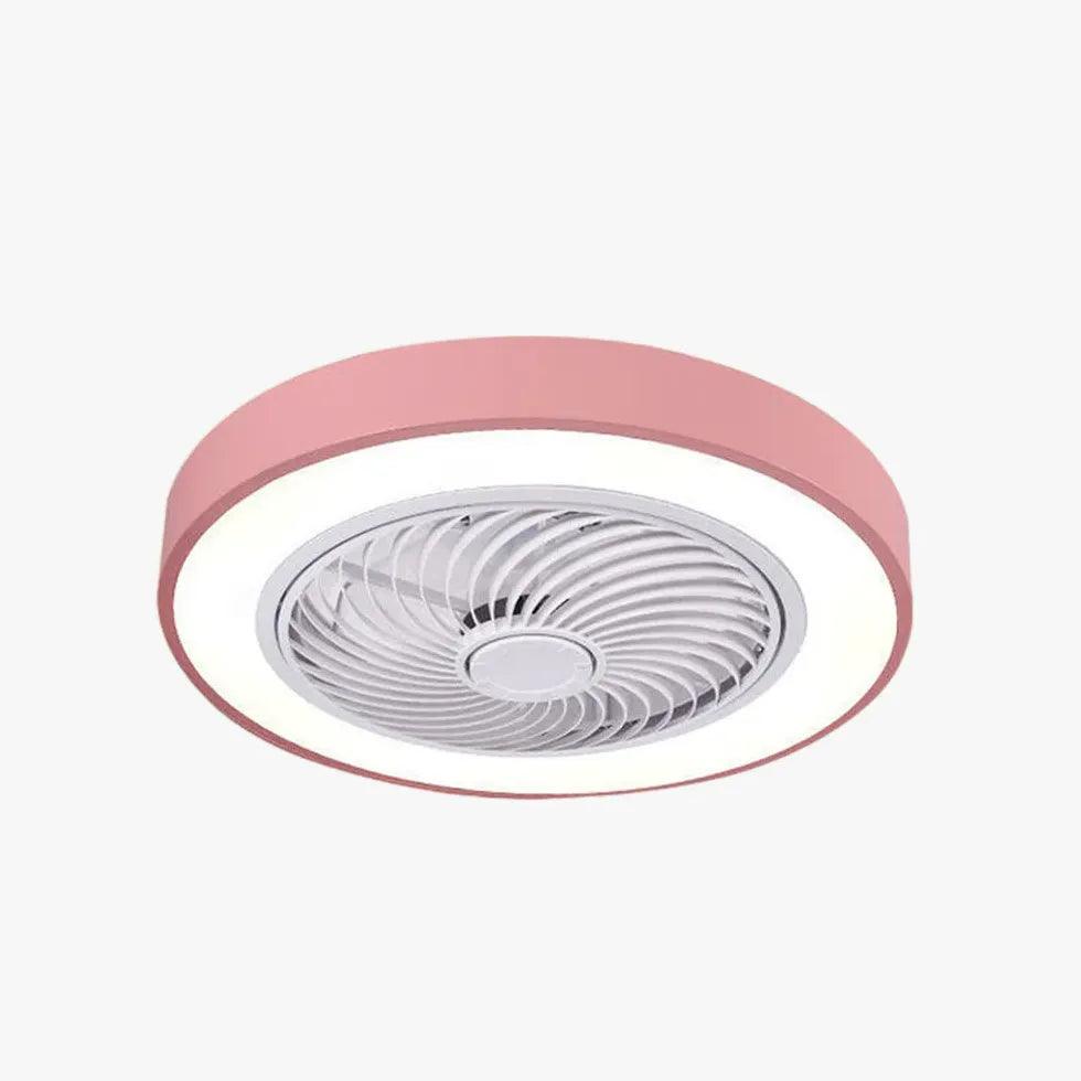 Modern Pink Ceiling Fan with Light - Quiet, Energy Efficient, Remote Control - Perfect for Bedroom, Living Room, and Home Office