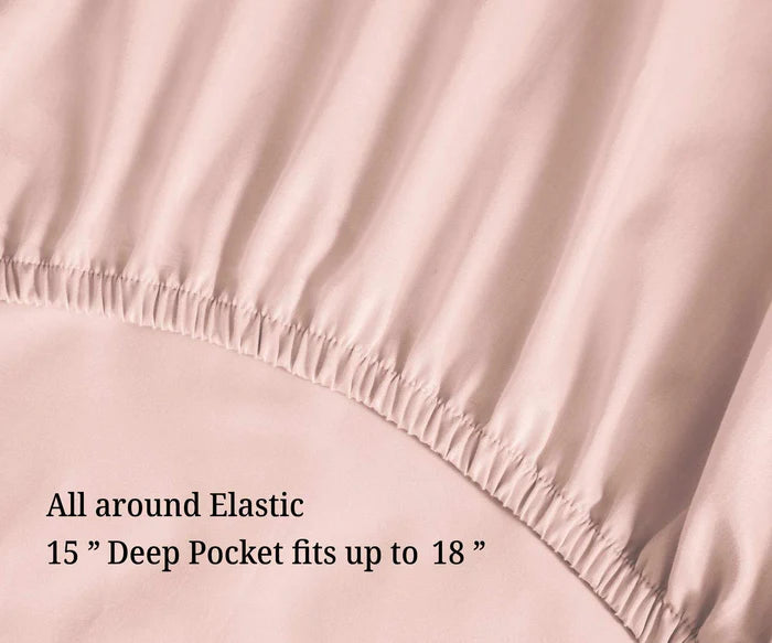 Luxury 700 Thread Count Egyptian Cotton Sheet Set - Eco Friendly, Breathable & Hypoallergenic - Perfect for Bedroom, Hotel, or Guest Room Comfort