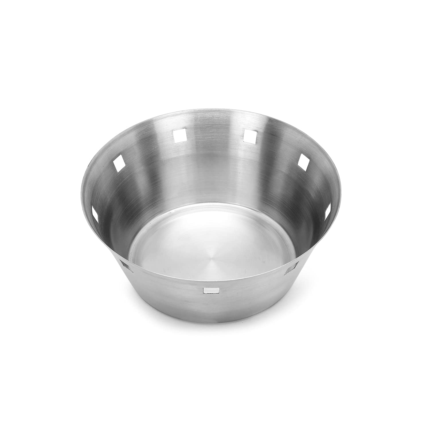 Stainless Steel Modern Bread and Fruit Serving Basket - Elegant Kitchen Serving Tray for Breakfast, Brunch, and Party Snacks