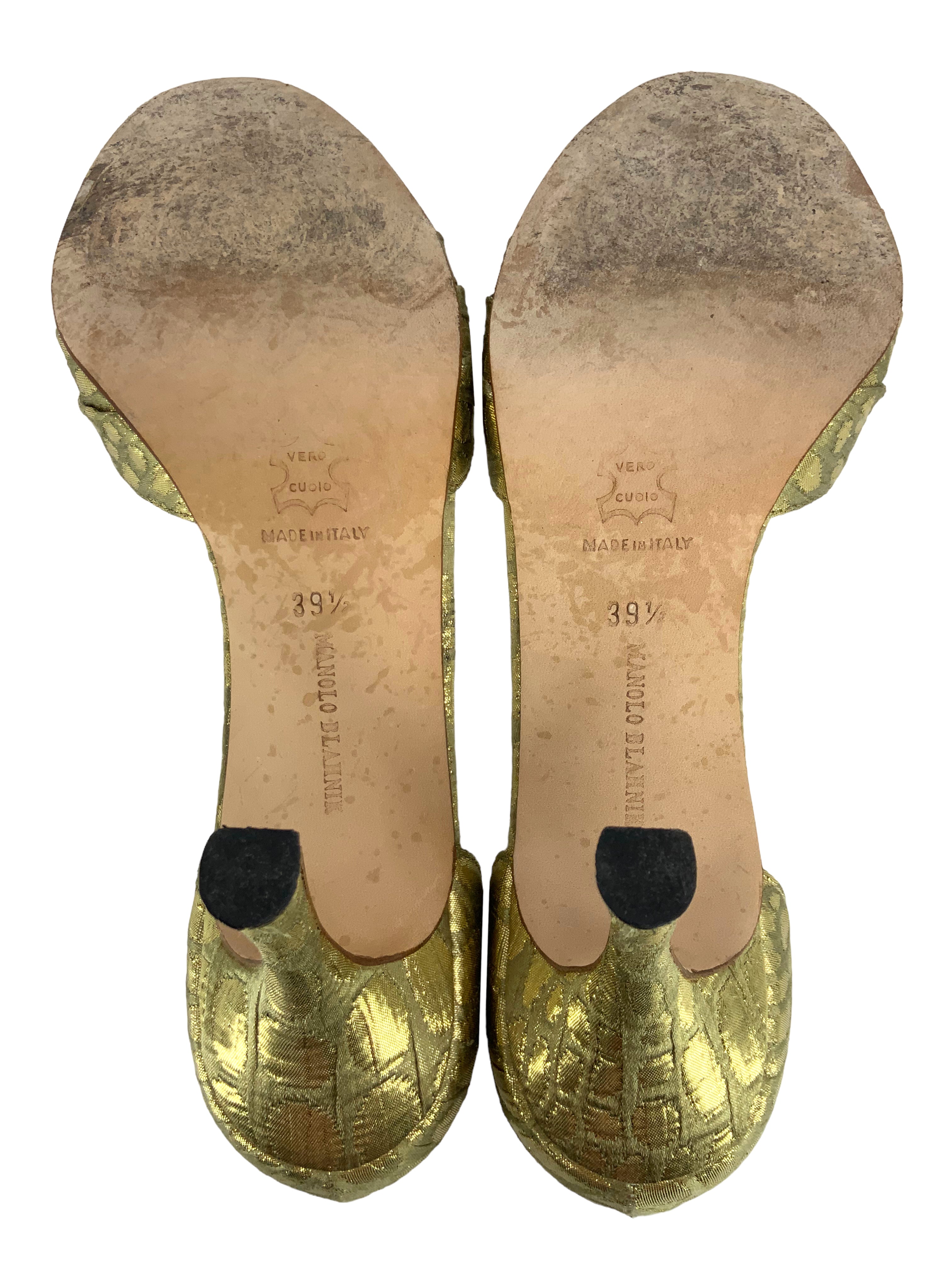 Manolo Blahnik Sedaraby Embellished d'Orsay Pumps - Women's Luxury Heels Size 9.5 | Perfect for Weddings, Parties & Special Occasions