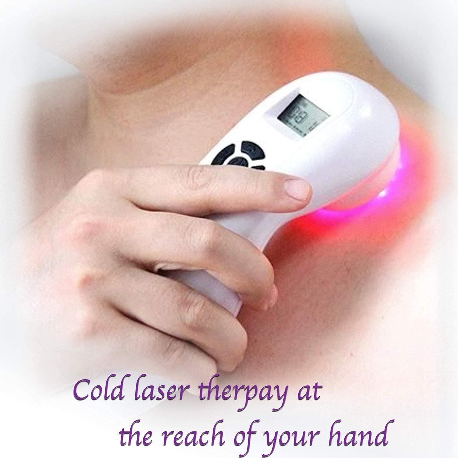 Portable Cold Laser Therapy Device for Pain Relief - Treat Back, Neck, Shoulder & Joint Pain at Home | Accelerates Wound Healing, Sports Injury Recovery & Nerve Regeneration | Perfect for Physical Therapy, Post-Surgery Rehabilitation & Chronic Pain Management