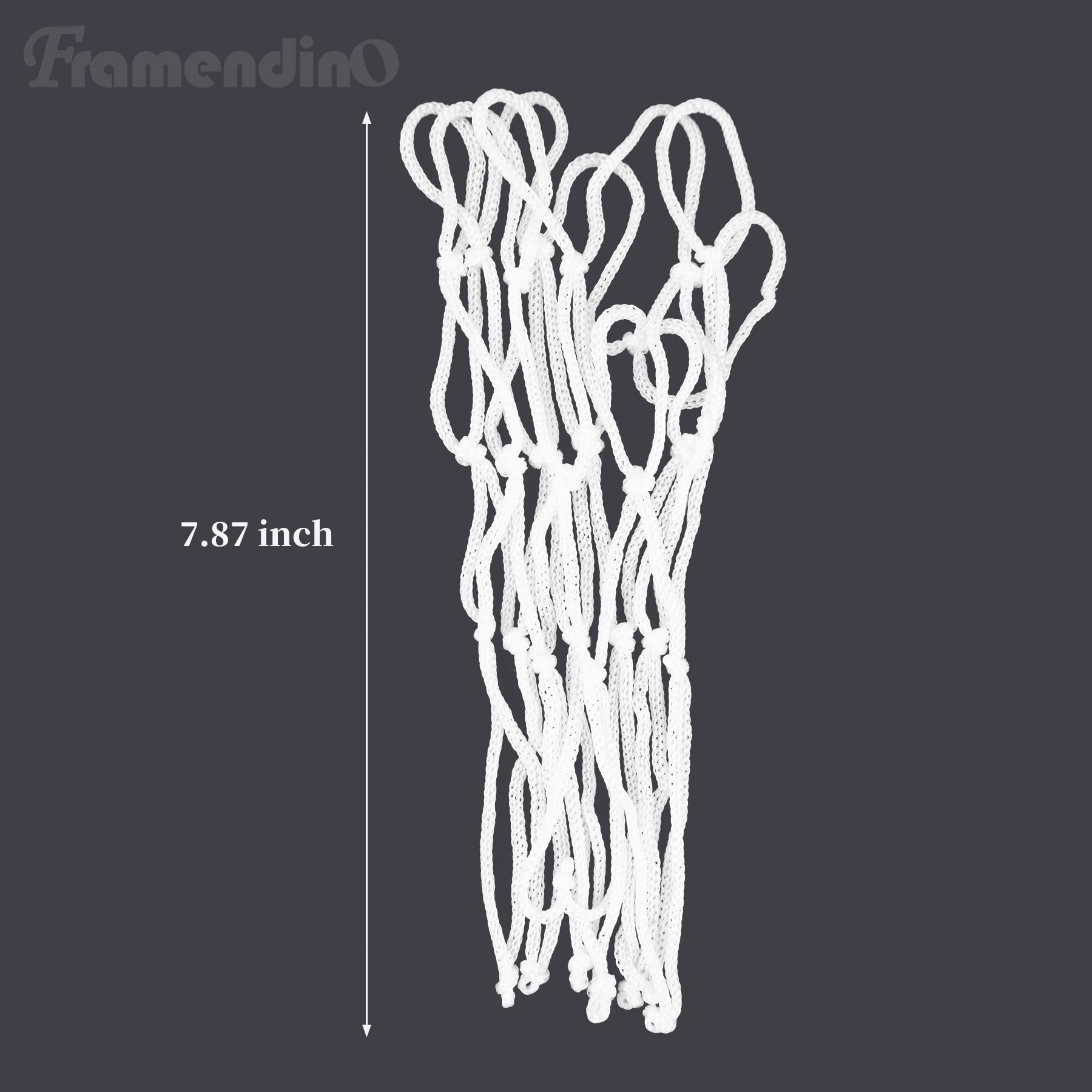 Framendino Mini Basketball Hoop Replacement Net - Durable Indoor & Outdoor Basketball Accessory for Kids & Adults - Perfect for Driveway, Backyard, Gym & Playground