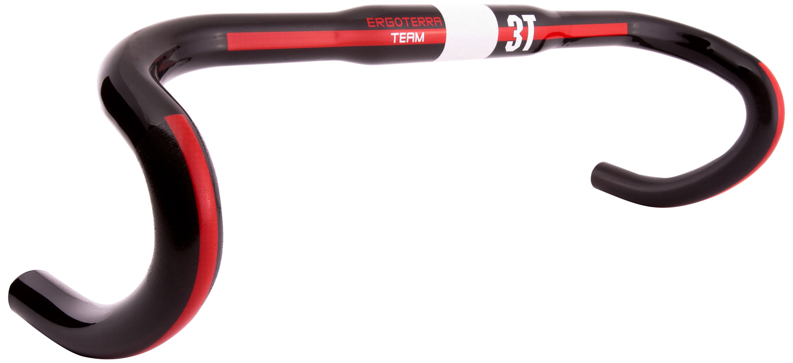 3T Ergoterra Team Bicycle Handlebar - Lightweight Carbon Fiber Road Bike Handlebar for Racing & Performance Cycling | Perfect for Road Bikes, Triathlon & Endurance Rides