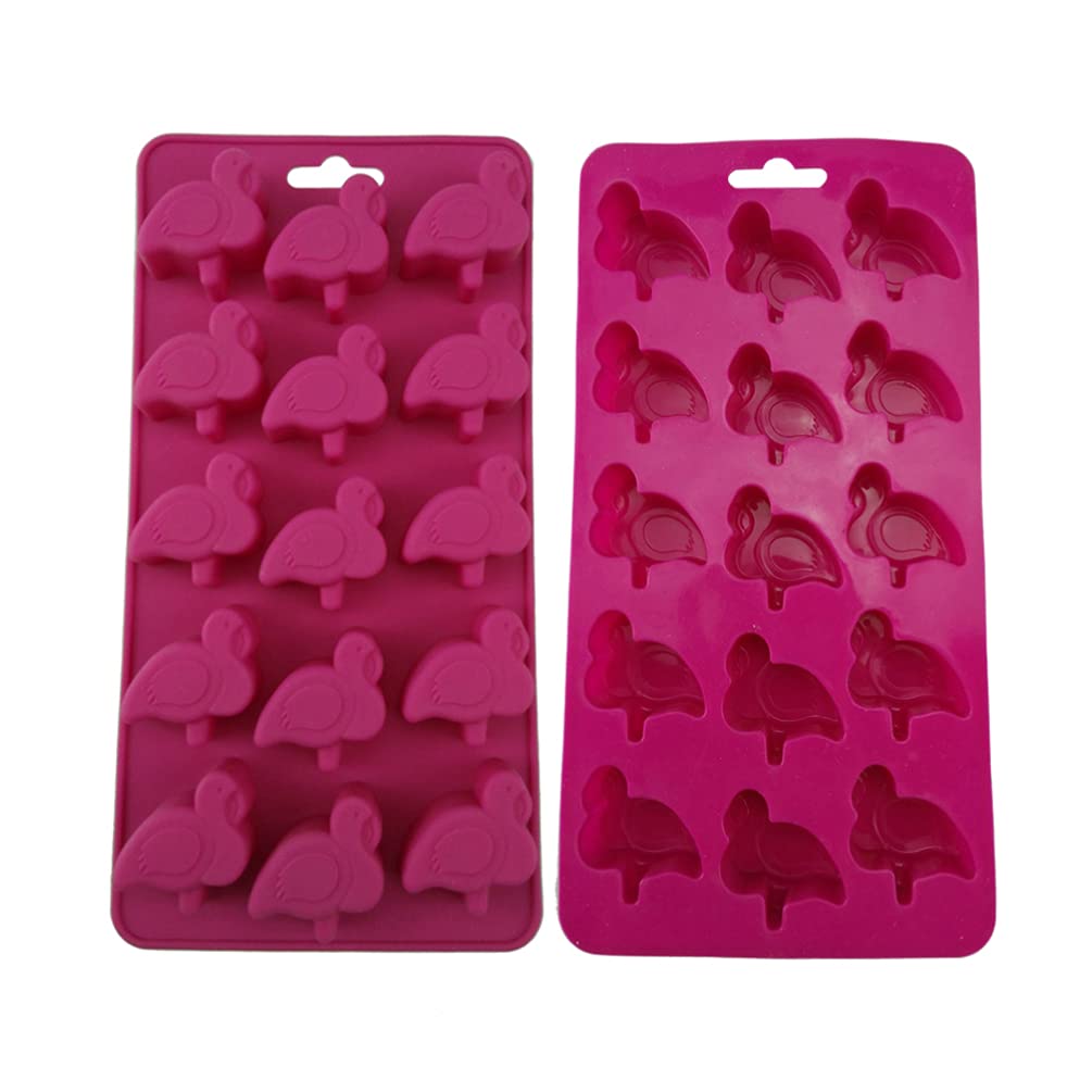 Premium Silicone Flamingo Cake Molds (2-Pack) - Non-Stick Baking Molds for DIY Cakes, Chocolates, Candies & Soap Making - Perfect for Birthday Parties, Baby Showers & Adult Celebrations