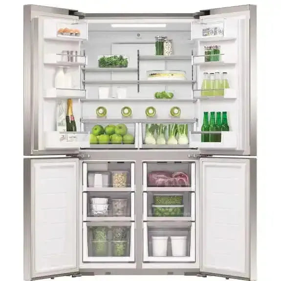 Fisher & Paykel 538L Quad Door Refrigerator - Stainless Steel French Door Fridge with Spacious Interior, Energy Efficient, Perfect for Large Families & Entertaining