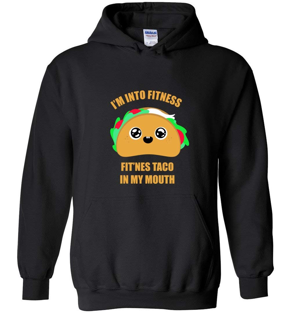 Funny Fitness Taco Hoodie - Hilarious Gym Workout Sweatshirt for Men & Women | Perfect for Gym, Running, Yoga & Casual Wear