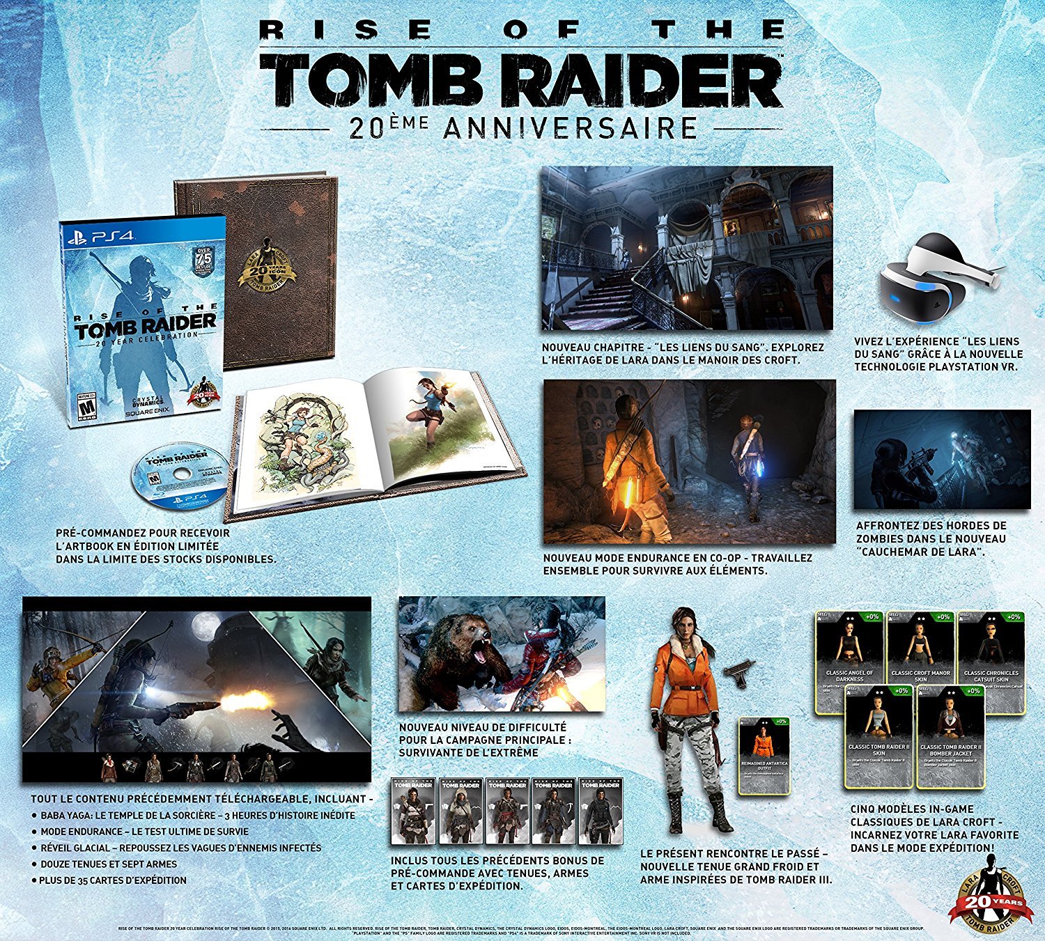 Rise of the Tomb Raider 20th Anniversary Artbook Edition - PS4 Game (Pre-Owned) - Collector's Item for Tomb Raider Fans | Perfect for Gaming Enthusiasts & Collectors