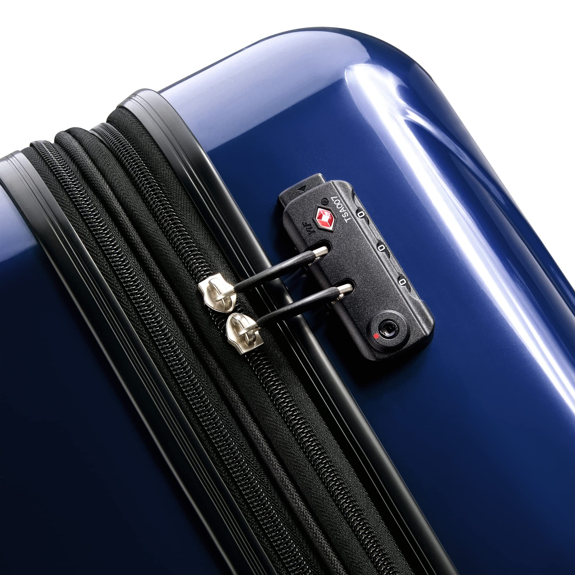 Delsey Paris Helium Aero Hardside Expandable Spinner Luggage - 25 Inch Checked-Medium Suitcase with 360° Wheels, Cobalt Blue | Perfect for International Travel & Business Trips