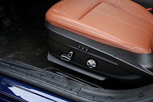 ABS Inner Car Seat Adjustment Button Trim Cover - 6pcs Replacement for Alfa Romeo Giulia (2017-2023) - Interior Accessories for Car Seat Protection & Customization