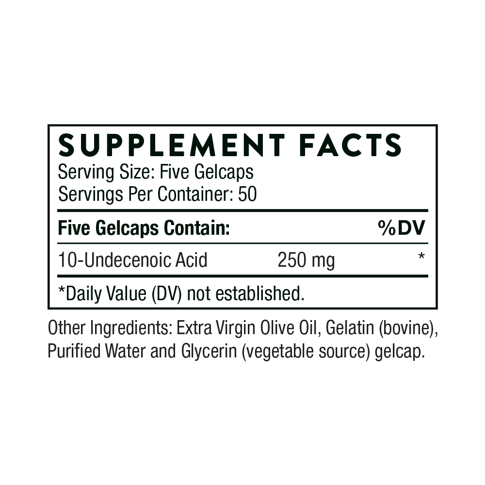 Undecylenic Acid (Formerly Formula SF722) - Natural Antifungal Supplement for Skin & Nail Health - Supports Foot Care, Toenail Fungus Treatment & Yeast Balance - Perfect for Athletes & Daily Wellness