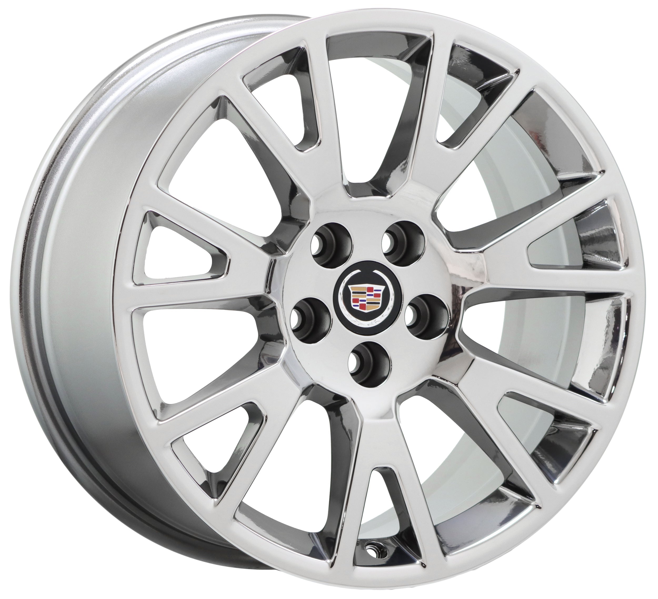 19 Cadillac CTS Coupe Bright Chrome Wheels Rims Factory OEM Set 4671 - Perfect for Car Upgrades & Customization
