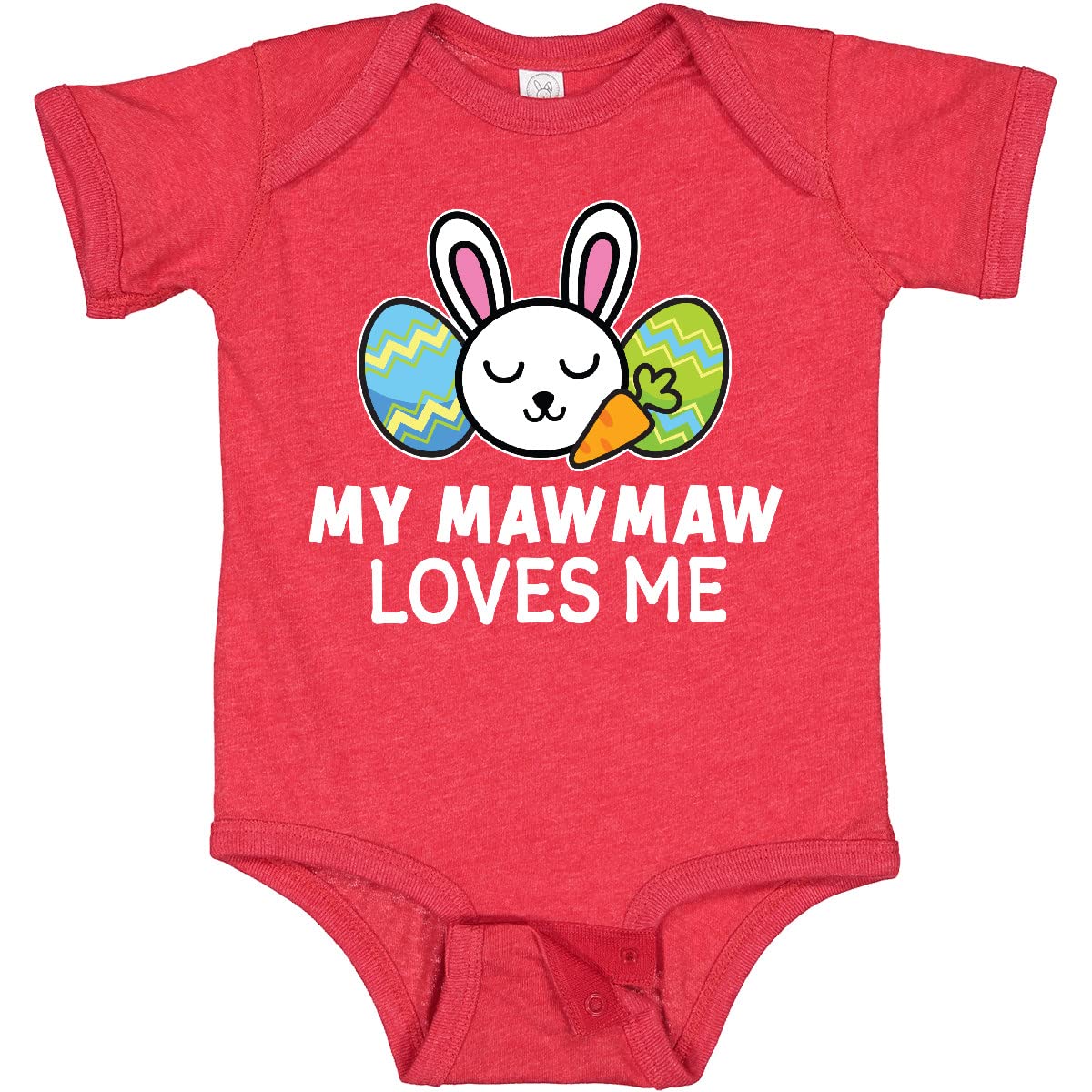 My Mawmaw Loves Me Bunny Easter Baby Bodysuit - Cute Easter Outfit