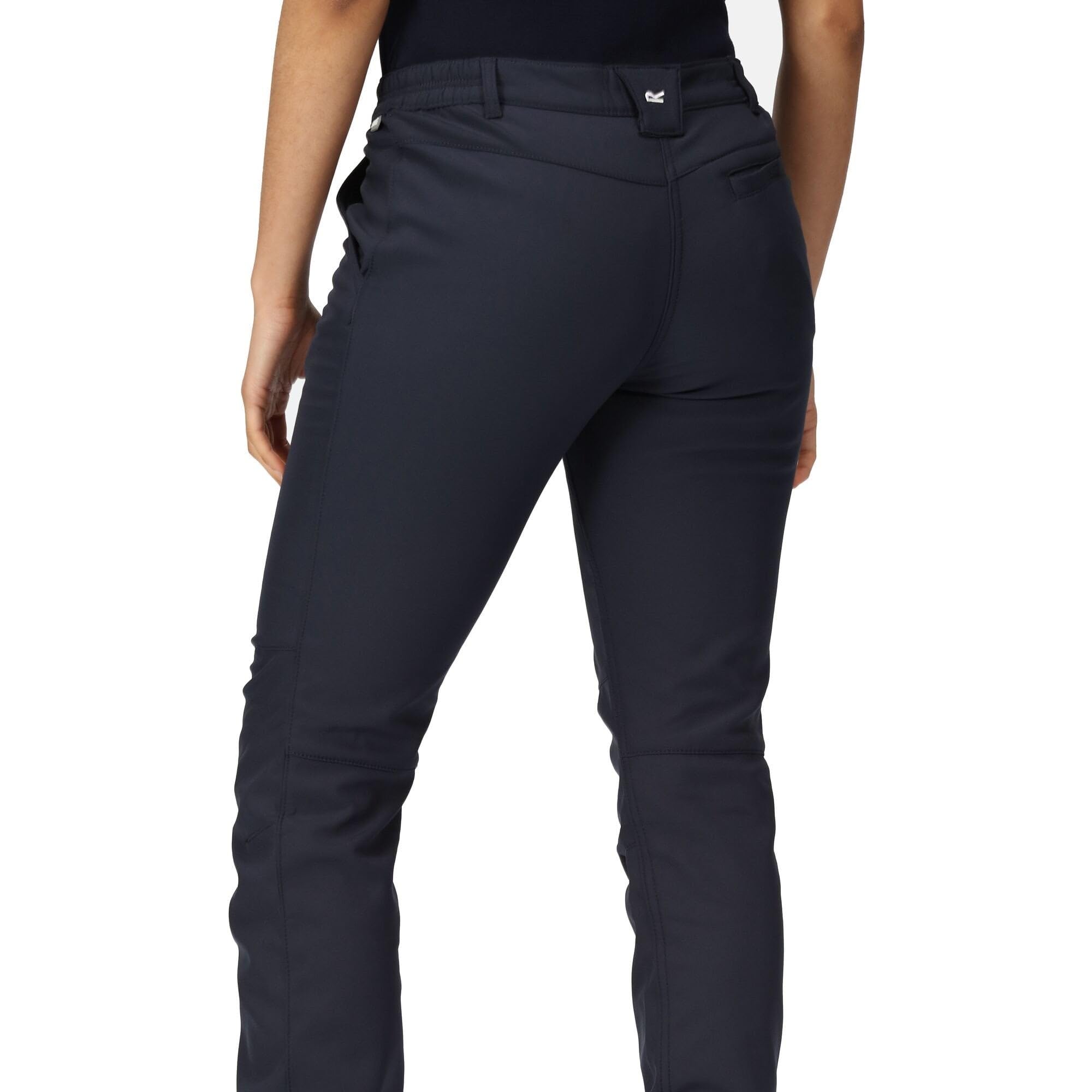 Women's Fenton High-Waisted Navy Blue Trousers - 18
