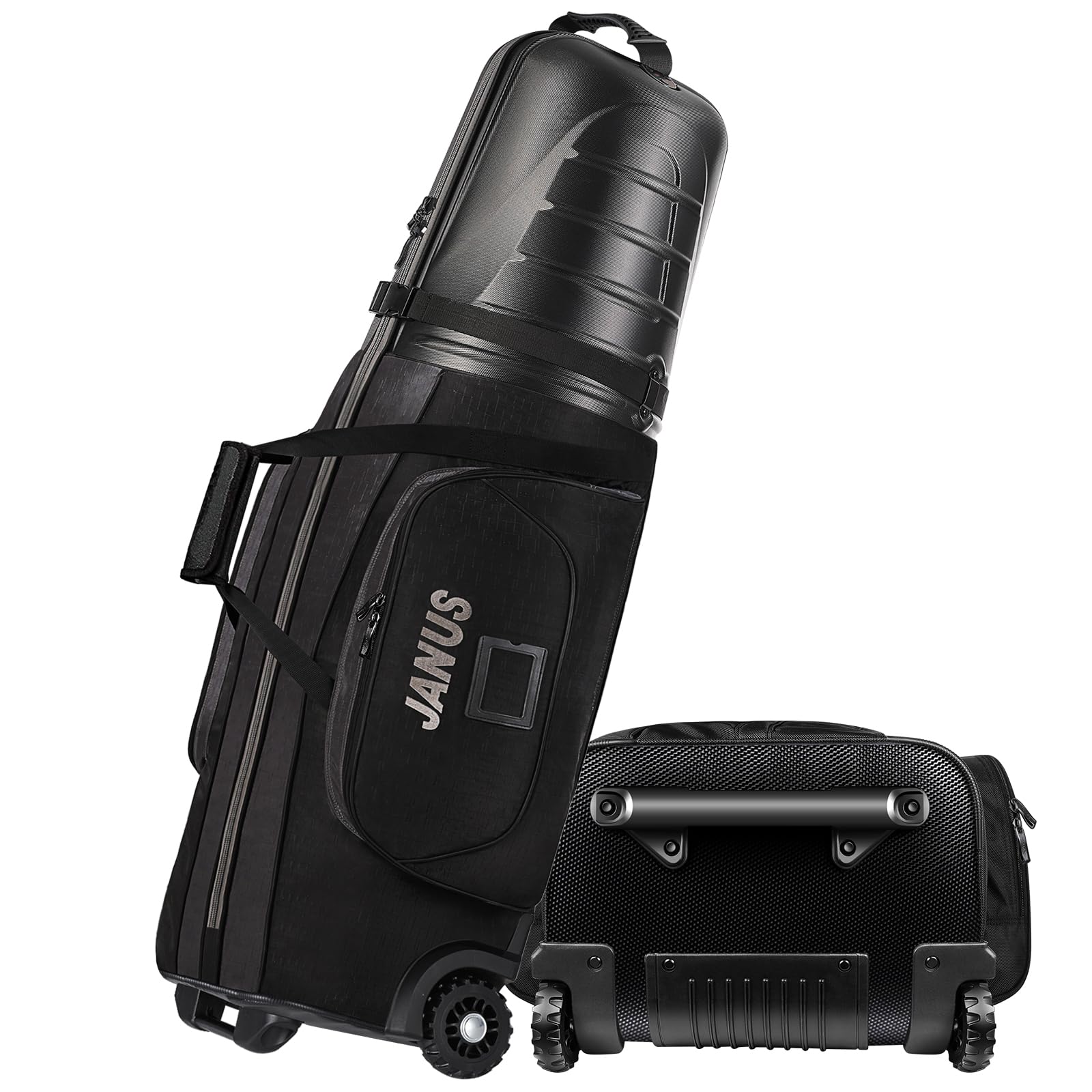JANUS Golf Travel Bags with Wheels - ABS Plastic Hard Case & Club Carrier | Airline Approved Golf Travel Bag for Secure Club Protection | Perfect for Air Travel, Golf Vacations & Tournament Transport